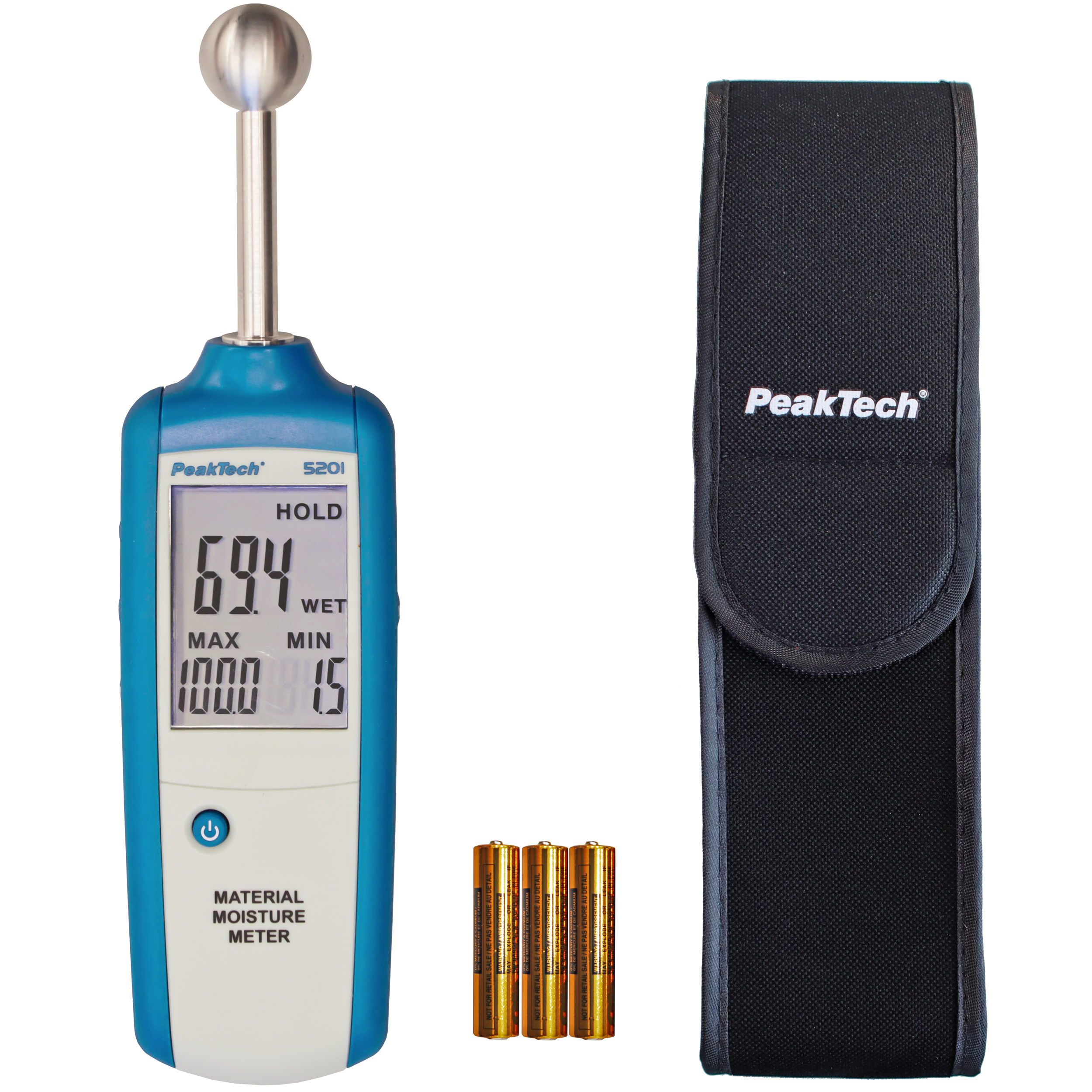 «PeakTech® P 5201» Wood - and Material Moisture Meter