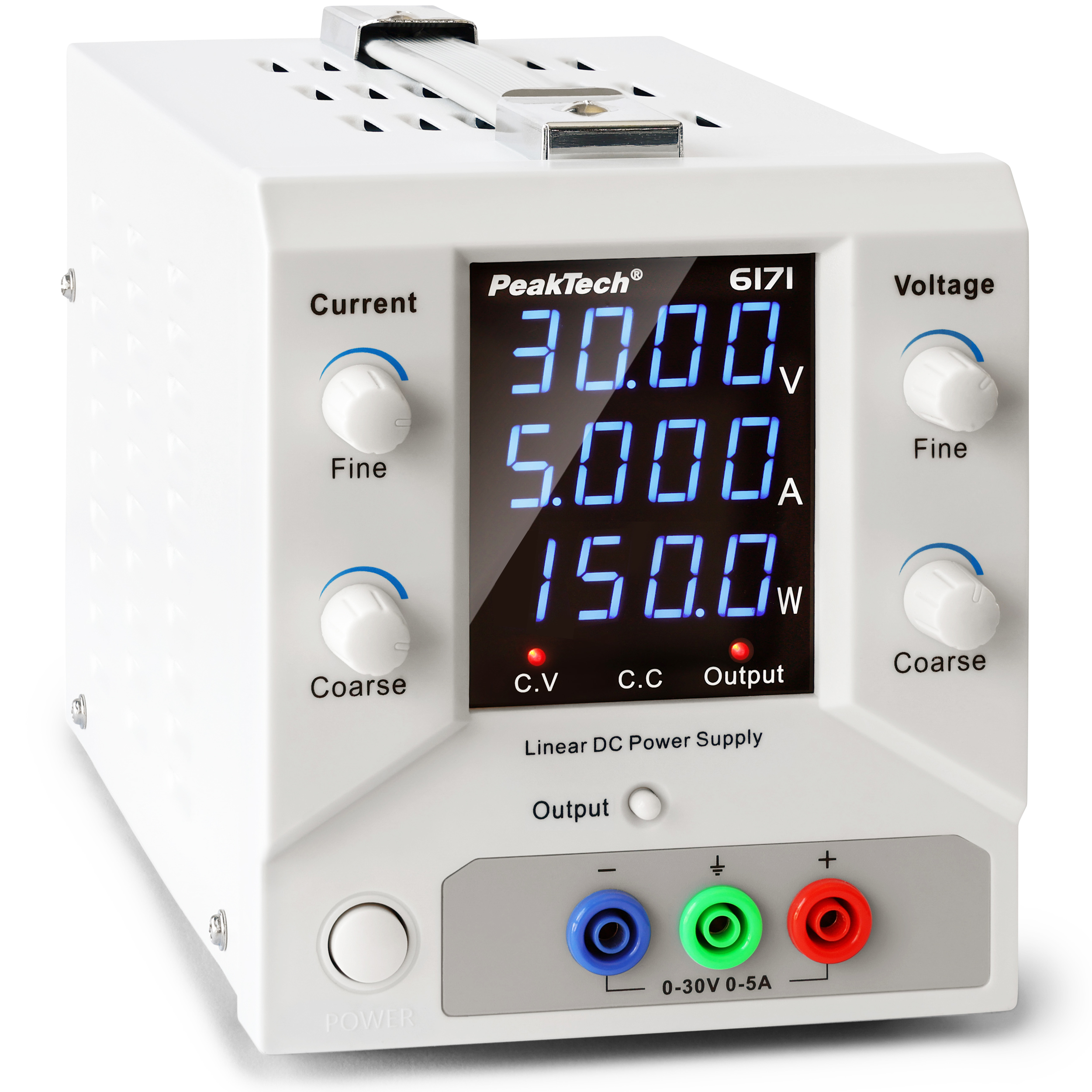 «PeakTech® P 6171» Laboratory power supply 0-30 V / 0-5 A DC