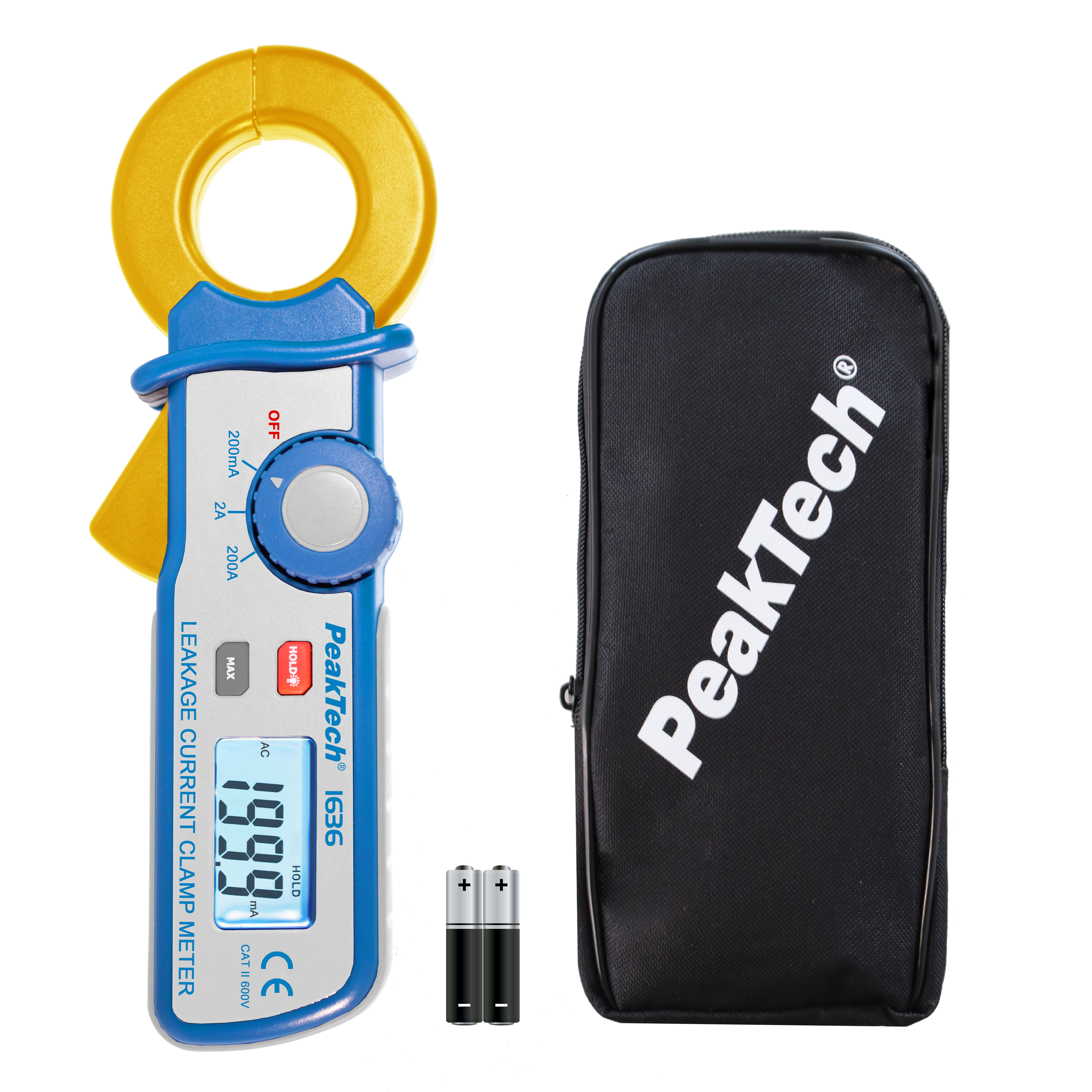 «PeakTech® P 1636» Leakage current clamp with a resolution of 100 µA