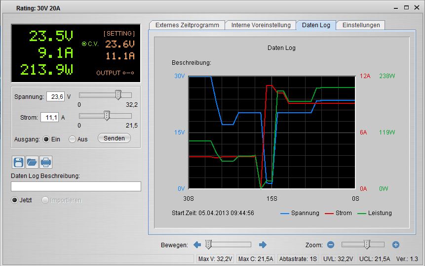 «PeakTech® P 1585» Laboratory power supply DC 1 - 60V / 0 - 15A & USB