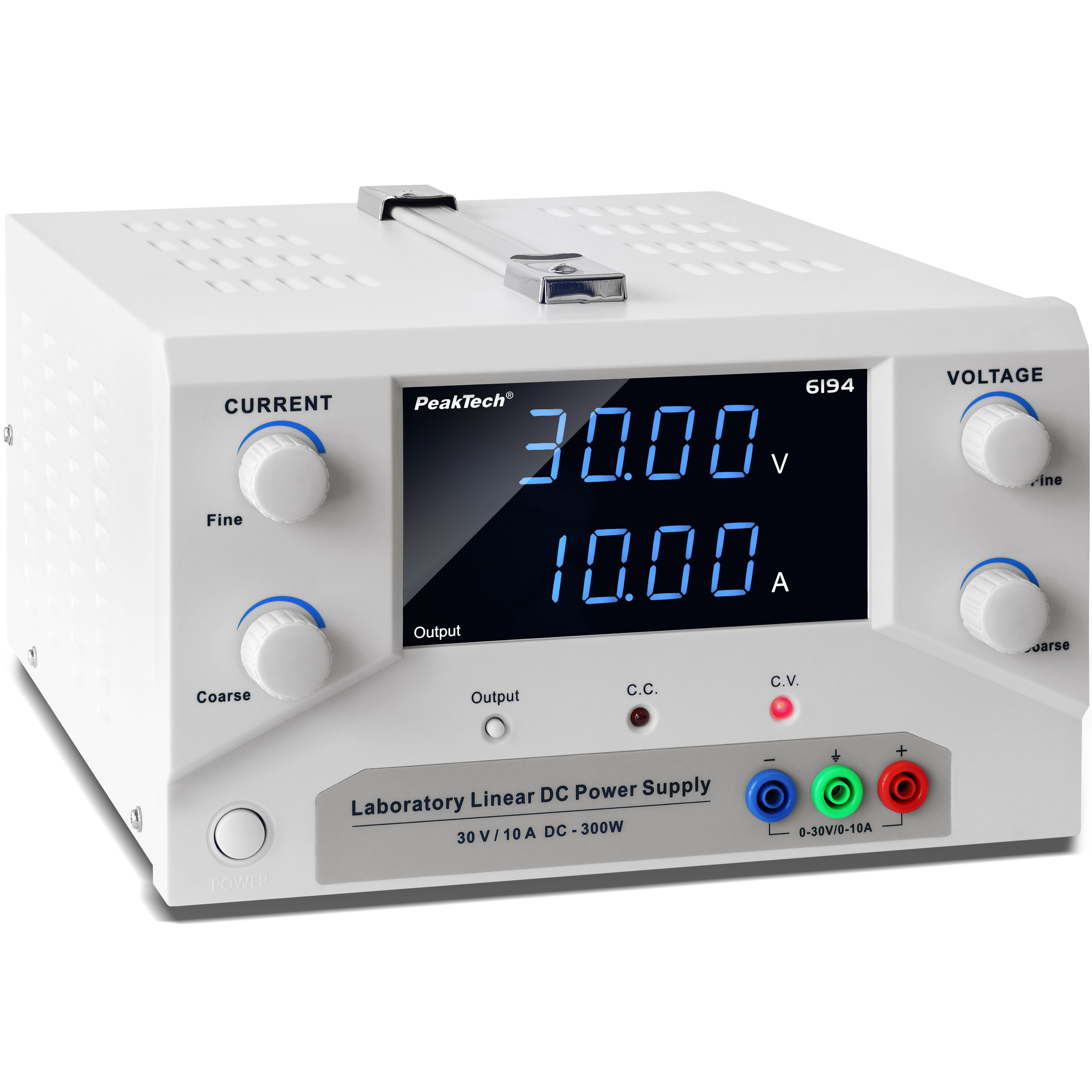 «PeakTech® P 6194» Laboratory power supply 0-30 V / 0-10 A DC