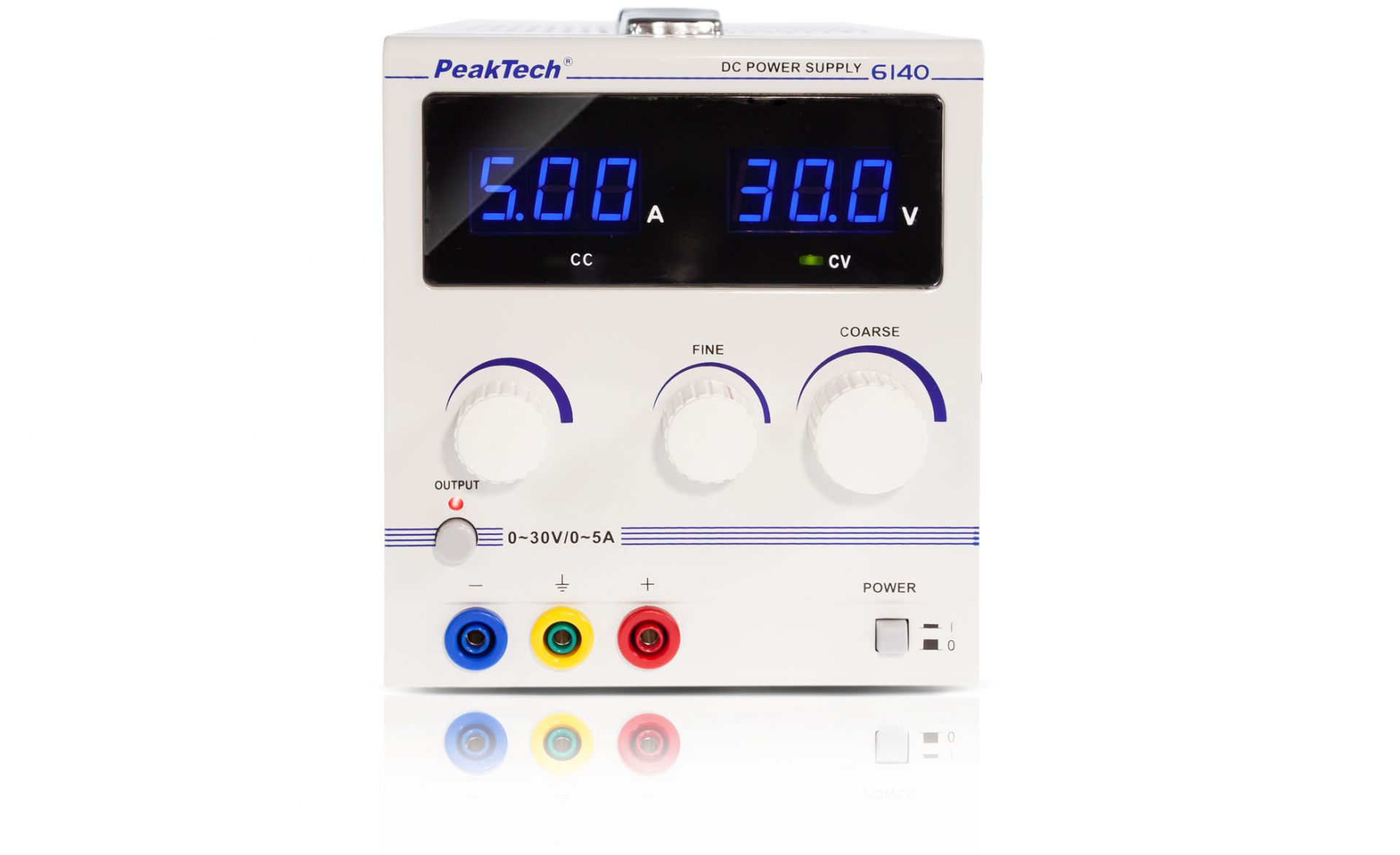 «PeakTech® P 6140» Digital Laboratory Power Supply 0-30 V/ 0-5 A DC | P ...