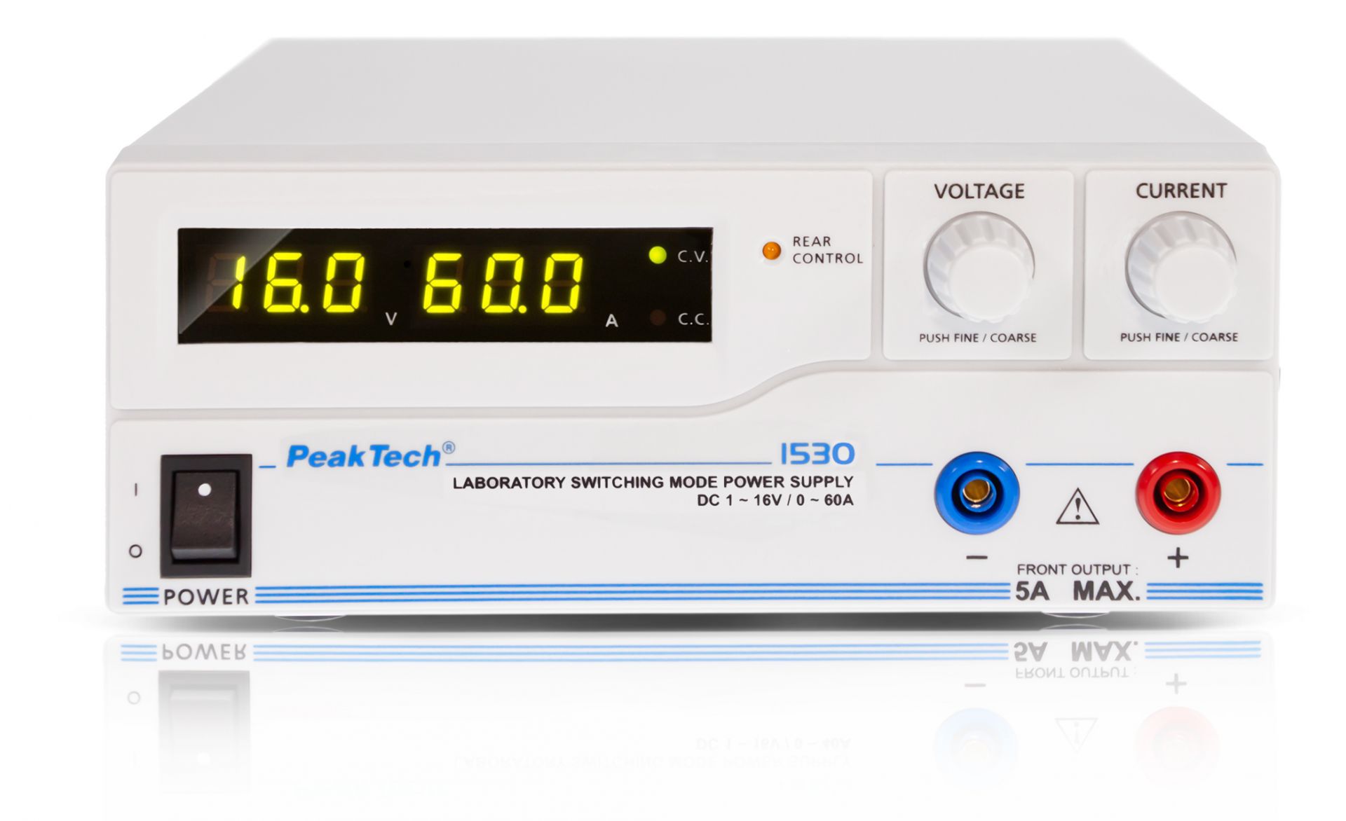 «PeakTech® P 1530» Laboratory Power Supply DC 1 - 16 V / 0 - 60 A | P 1530