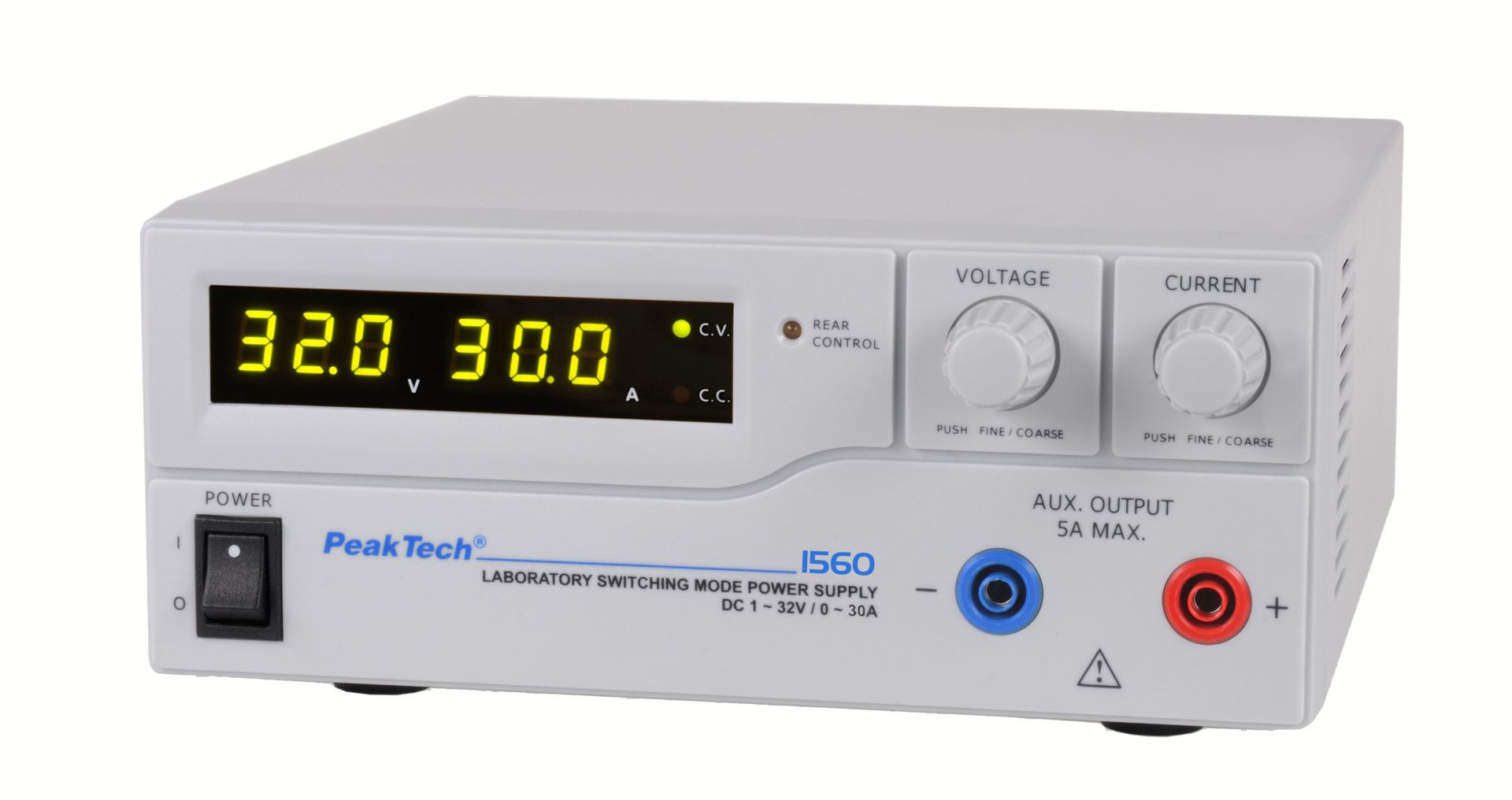 «PeakTech® P 1560» Laboratory Power Supply DC 1 - 32 V / 0 - 30 A | P 1560