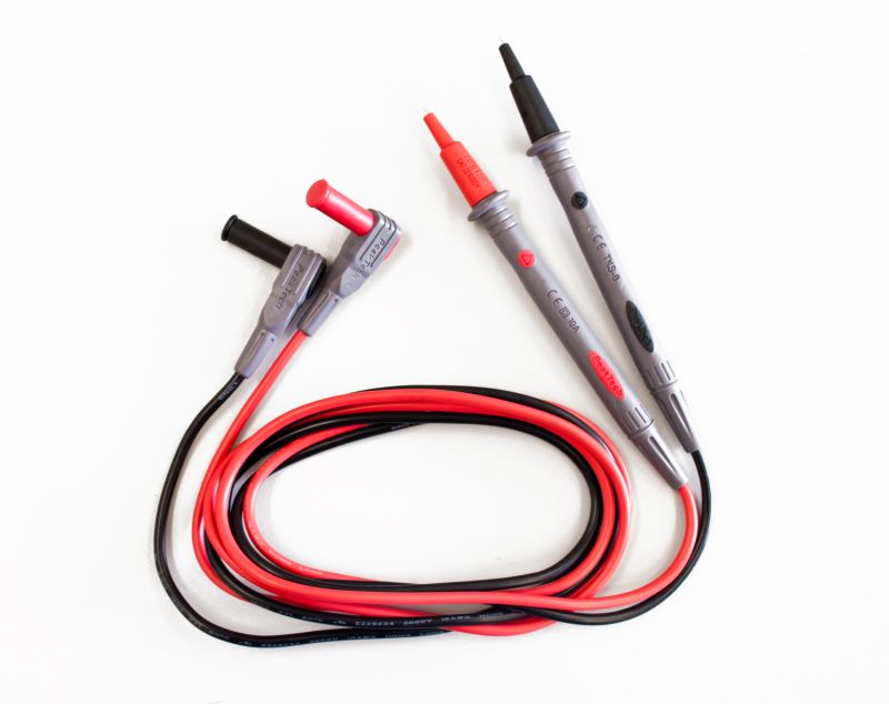 «PeakTech® TKS-8» Test Leads with 2 mm probe tip and sleeves | TKS-8