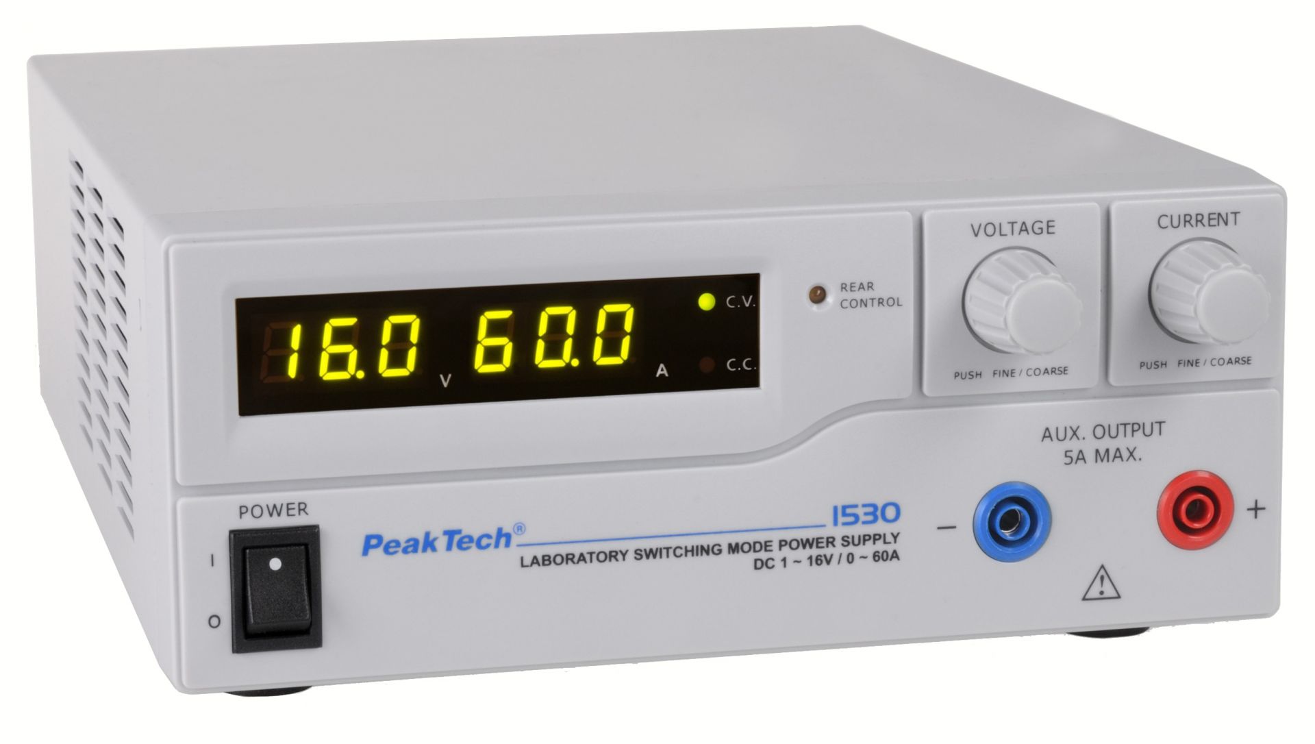 «PeakTech® P 1530» Laboratory Power Supply DC 1 - 16 V / 0 - 60 A | P 1530