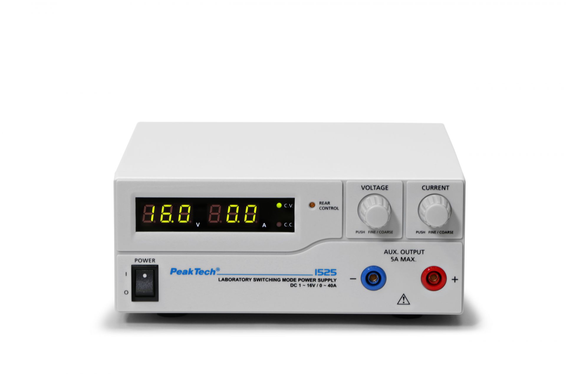 «PeakTech® P 1525» Laboratory Power Supply DC 1 - 16 V / 0 - 40 A | P 1525