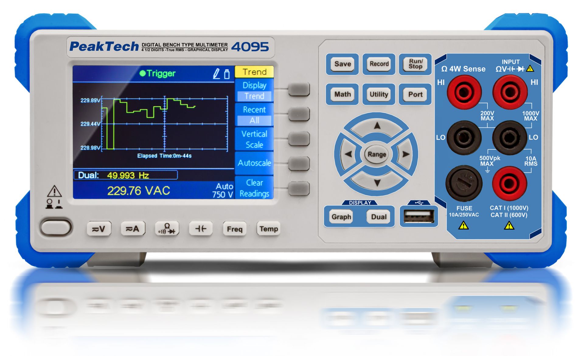 «PeakTech® P 4095» Graphical Bench Multimeter, 60.000 Counts With TFT ...