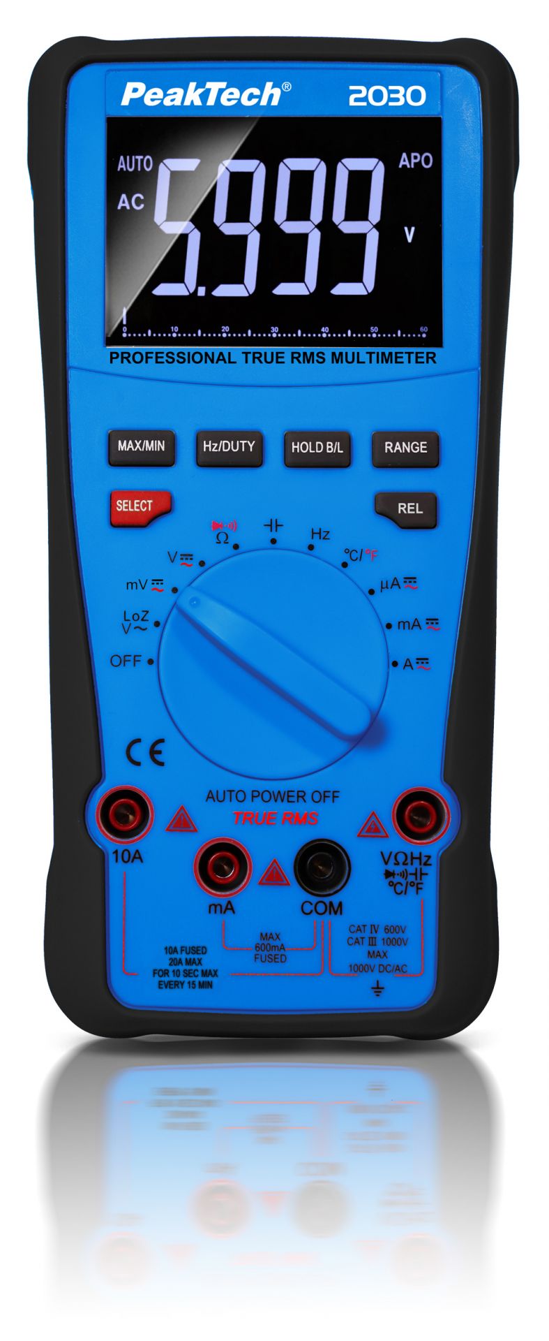 «PeakTech® P 2030» True RMS 1000V Digital Multimeter 6000 Counts | P 2030