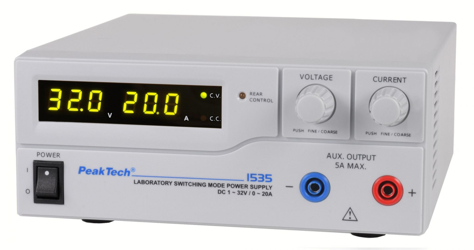 «PeakTech® P 1535» Laboratory Power Supply DC 1 - 32 V / 0 - 20 A | P 1535