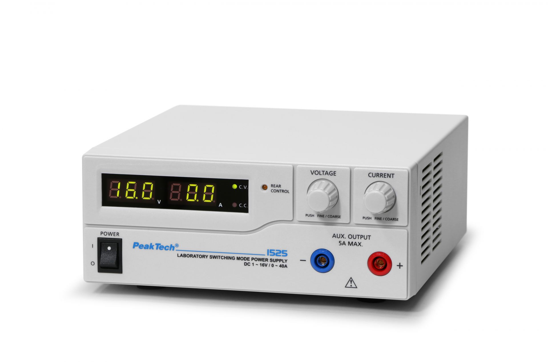 «PeakTech® P 1525» Laboratory Power Supply DC 1 - 16 V / 0 - 40 A | P 1525